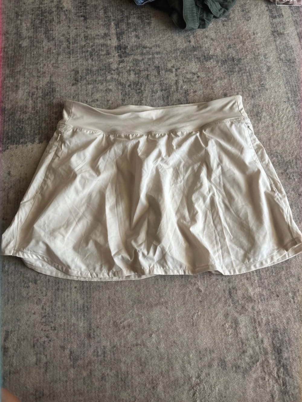 Women's Cream Circle Skirt - Sleek Everyday Skater